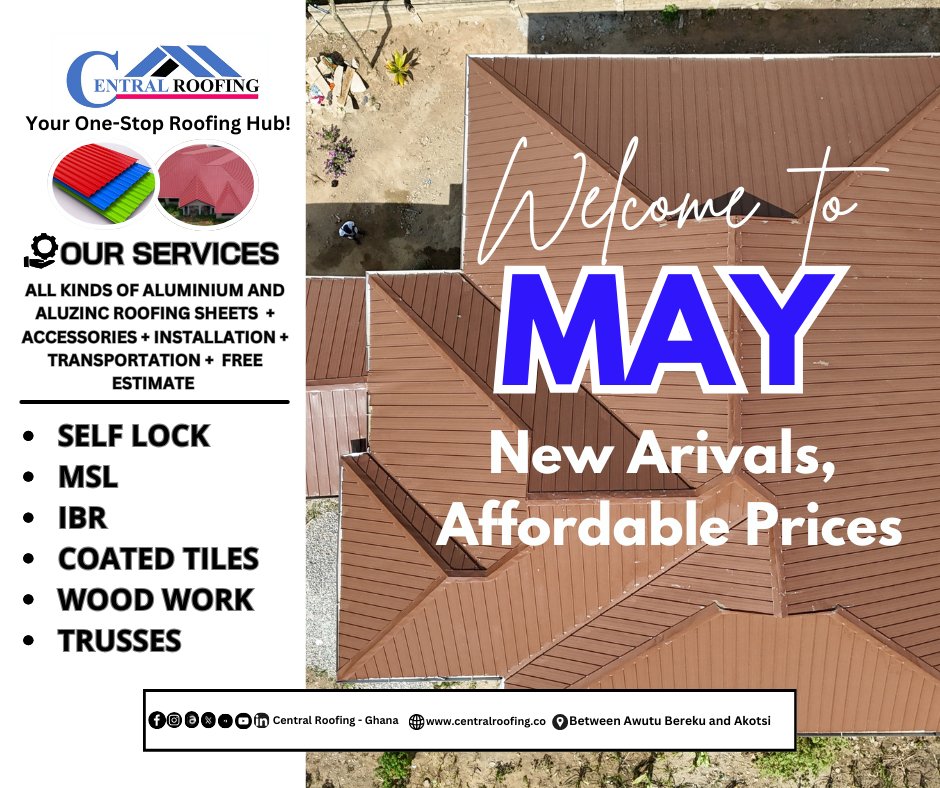 Exciting News from Central Roofing, this May! 

Get ready to elevate your roofing experience with our latest offerings!  From top-quality roofing production to seamless installations, Central Roofing has you covered. 

 #CentralRoofing #QualityMatters #RoofingExperts