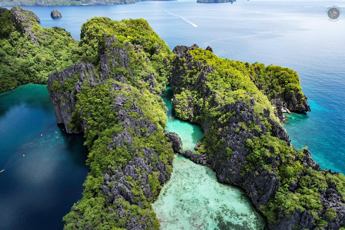 Small lagoon and on its right the Big Lagoon. #elnido #bacuitbay #trip