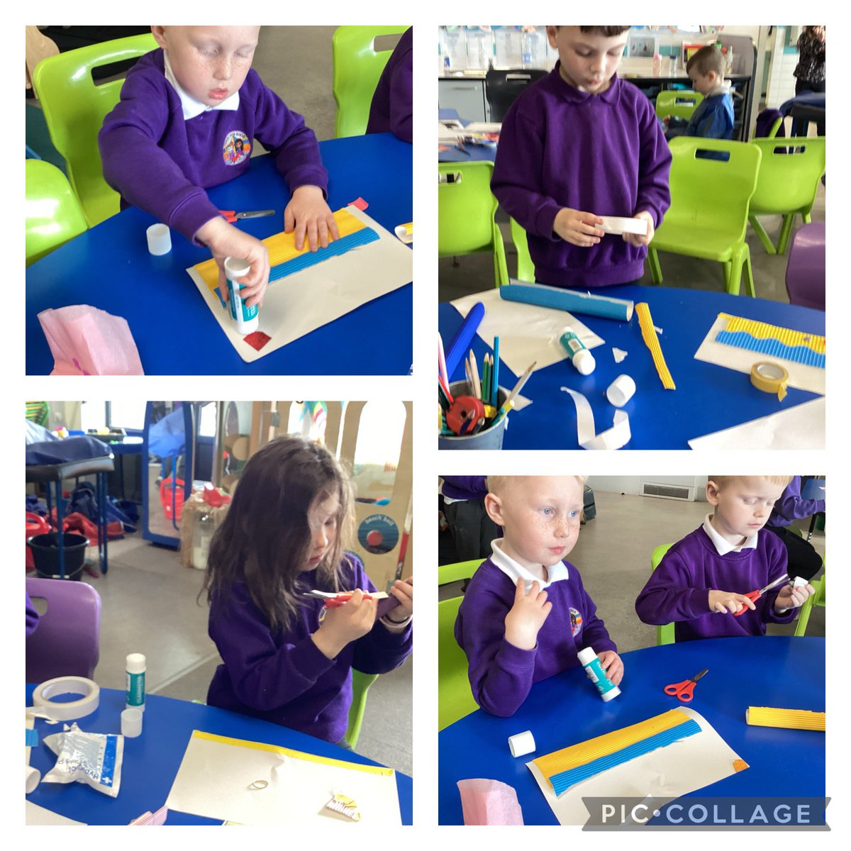 Year 1J have been busy making different landscapes out of recycled material 🗑️