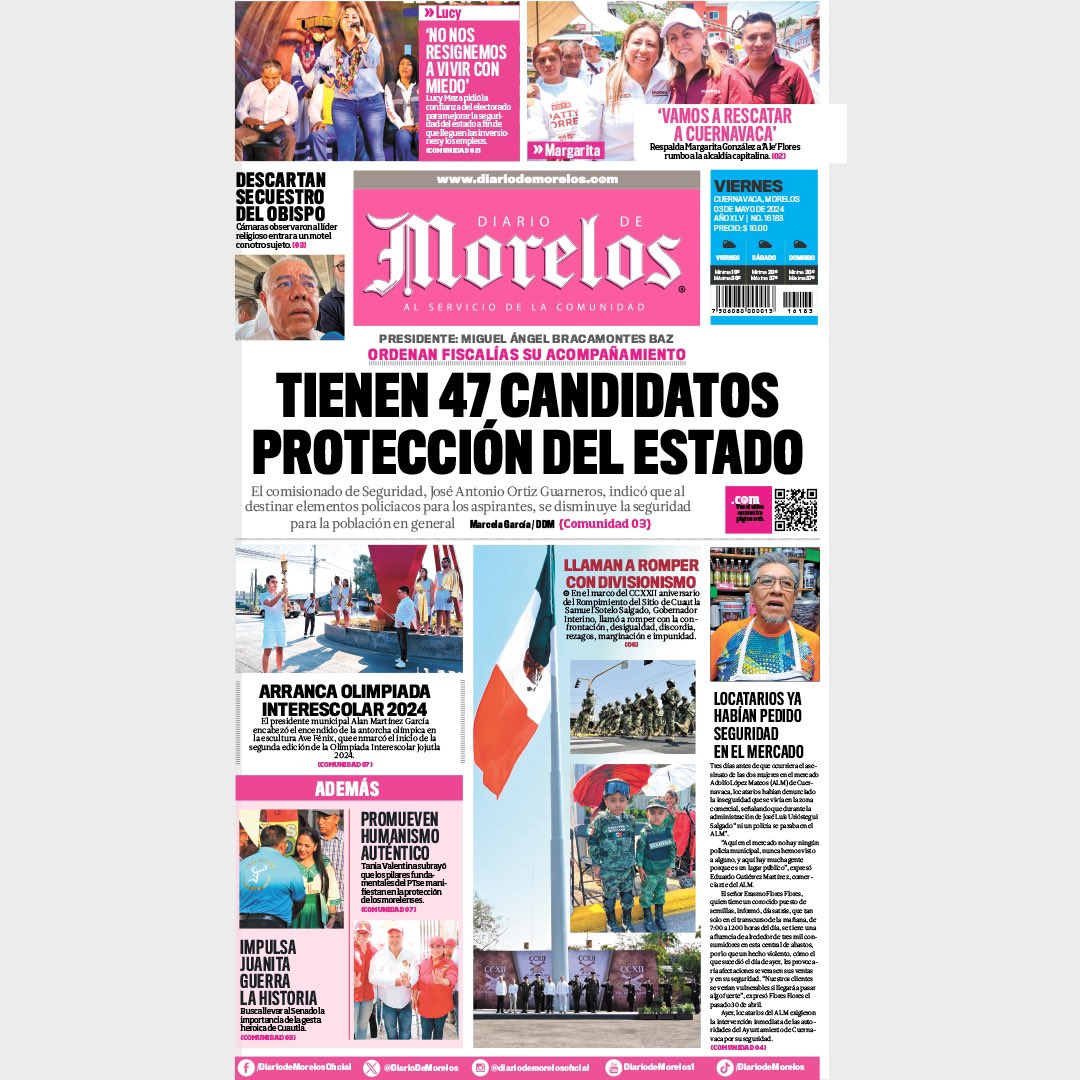 Aquí puedes ver la edición completa: publicaciones.diariodemorelos.com/diario-de-more…