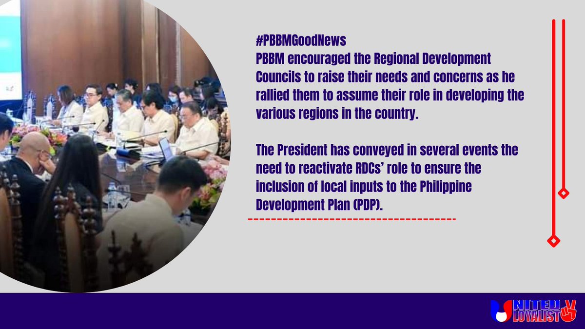 PBBM encouraged the Regional Development Councils to raise their needs and concerns as he rallied them to assume their role in developing the various regions in the country.