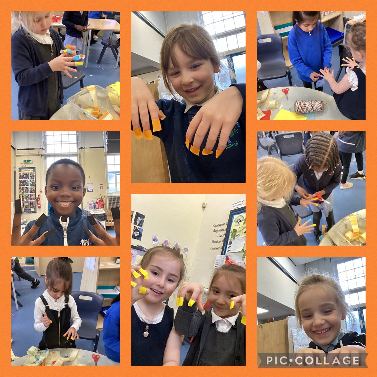 What better way to spend a rainy afternoon than at the ‘nail salon’ that Carle and Potter class have set up in the creative area today !? #finemotorskills #creativeplay @thrivetrust_UK