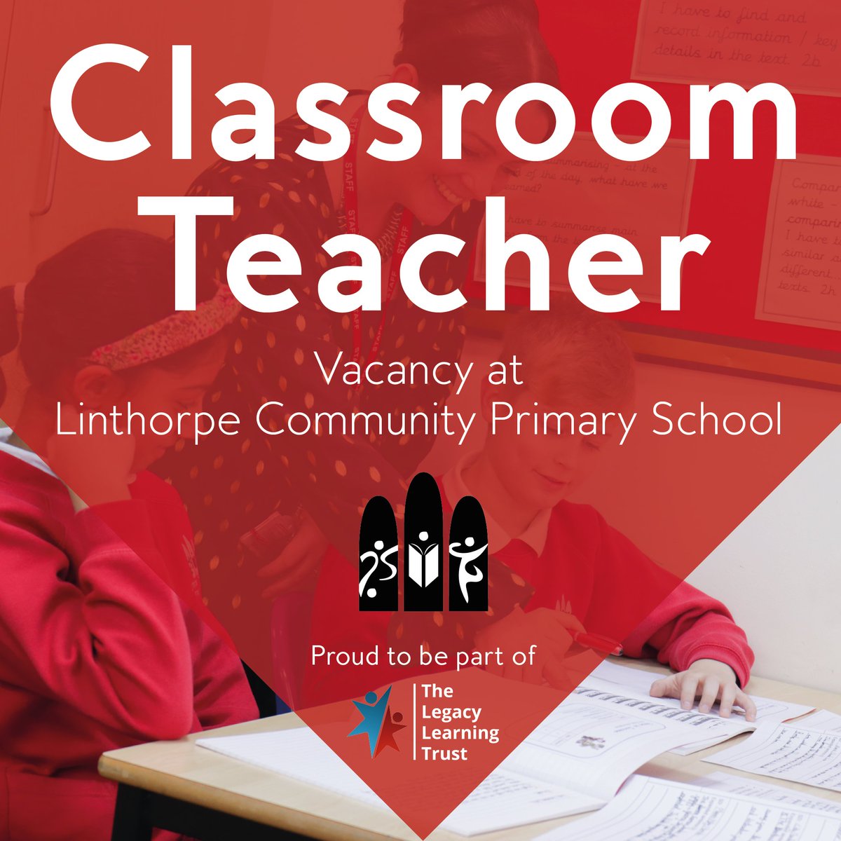 Classroom Teacher vacancy at Linthorpe Community Primary School We wish to appoint an enthusiastic and motivated class teacher to join the highly experienced and professional LCPS team. ➡️ thelegacylearningtrust.org.uk/current-career…