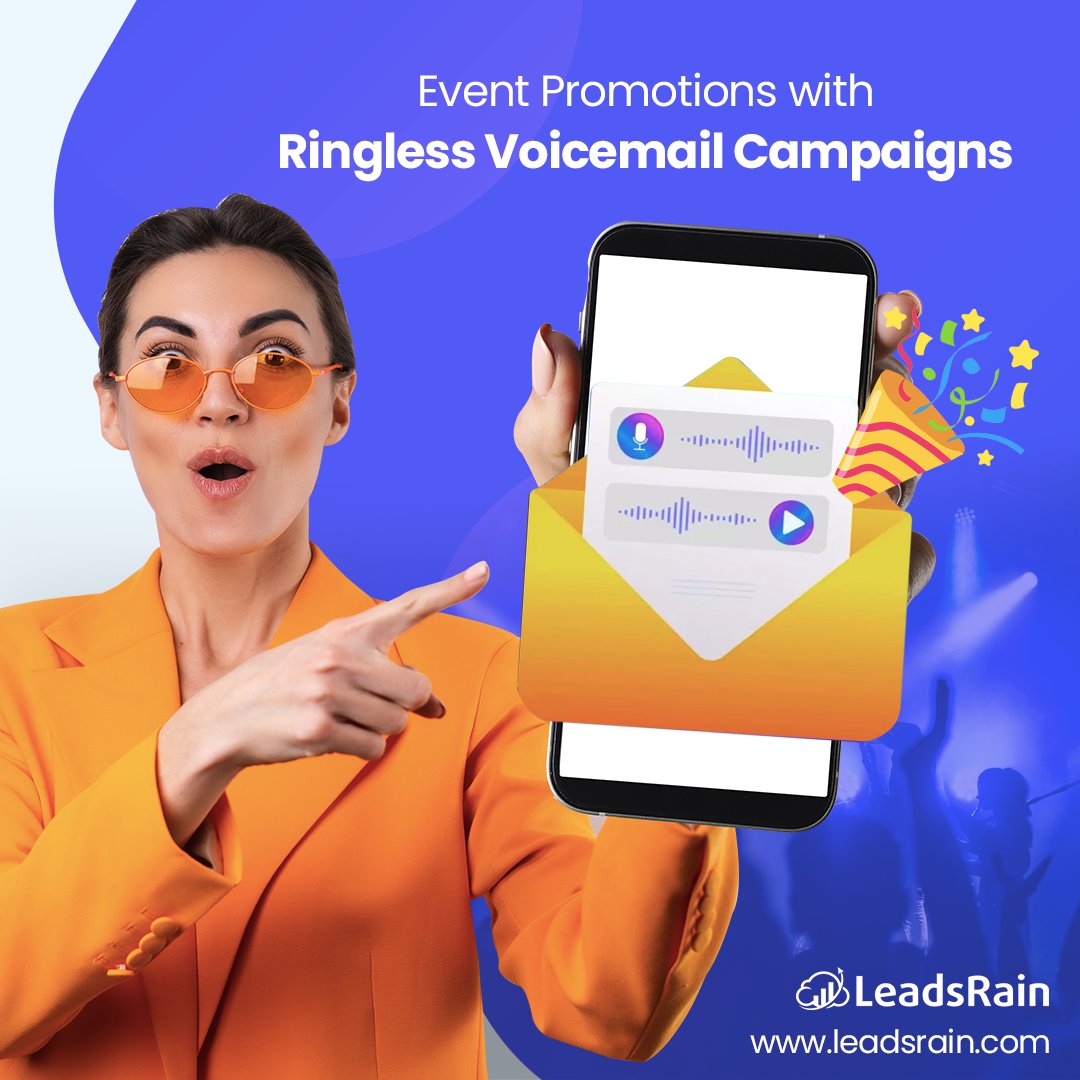 when it comes to #EventPromotion, #MarketingCampaigns is the biggest concern.

A #SalesPitch made by an employee to customers might be recorded by an #EventMarketing team using #RinglessVoicemail.

#LeadsRain #CallCenter #LeadGeneration #ContactCenter