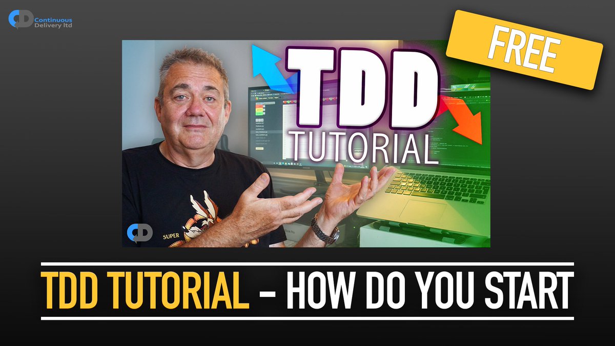 Study TDD with me FOR FREE with one of my online courses. In this, I hold a tutorial using cyber-dojo so you can work along with me to get started with your TDD skills. Take a look here ➡️ courses.cd.training/courses/tdd-tu… Hopefully, it's helpful! #TDD