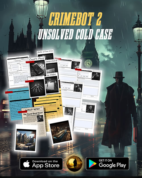 RoboBotStudio's tweet image. 🚨 CrimeBot 2: Unsolved Cold Case is out now! 🚨
🔍 Dive into the most gripping unsolved case files, follow the clues, and uncover the truth.
💻 Download now and start your journey to solve the unsolvable!
👉 iOS: shorturl.at/irCT3
👉 Android: shorturl.at/kJRU2