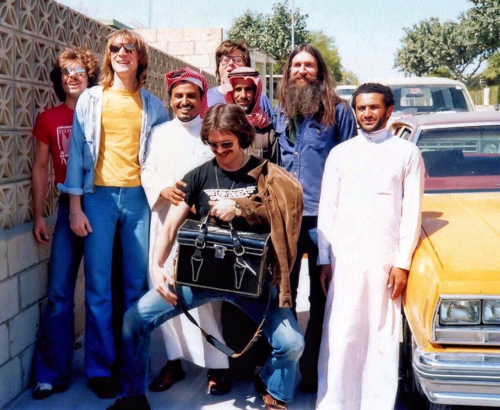 American rockband Starbuck in Saudi Arabia, 1978. 🇸🇦