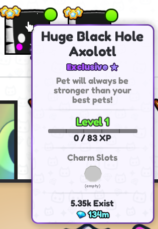 Giving away 3 Huge Black Hole Axolotls! Ends in 24 hours! To enter:
1. Like and retweet this
2. Follow @SizzlesJellyQn 
3. Comment your user!