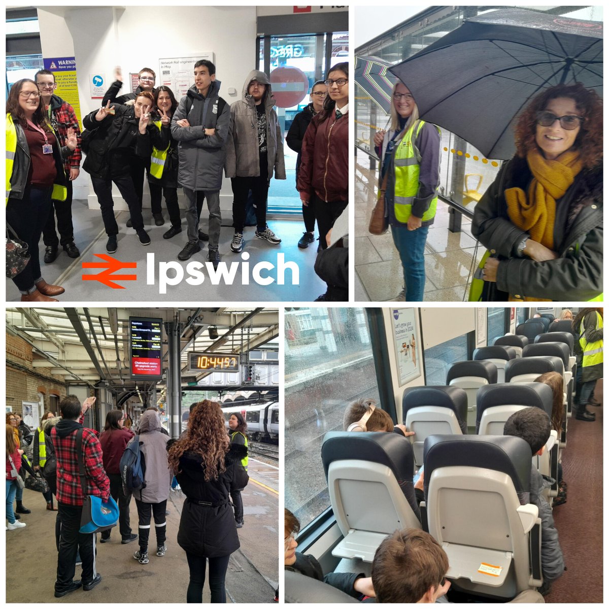 Today we teamed up w/the Travel Training folks @Essex_CC @suffolkcc on a journey from Ipswich to Felixstowe w/16-18 yr olds. Travel training gives people w/ special educational needs or disabilities the confidence & skills to travel independently on trains, buses, walking routes.