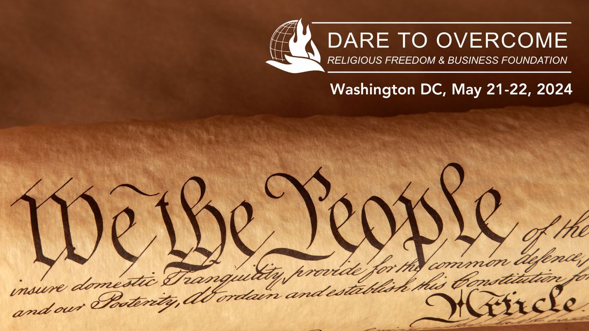 5th annual #dare2overcome Conference! & We the People Dare to Overcome - How building religious freedom through #business relates to the #USConstitution ... religiousfreedomandbusiness.org/2/post/2024/04…
Register: eventbrite.com/e/dare-to-over…