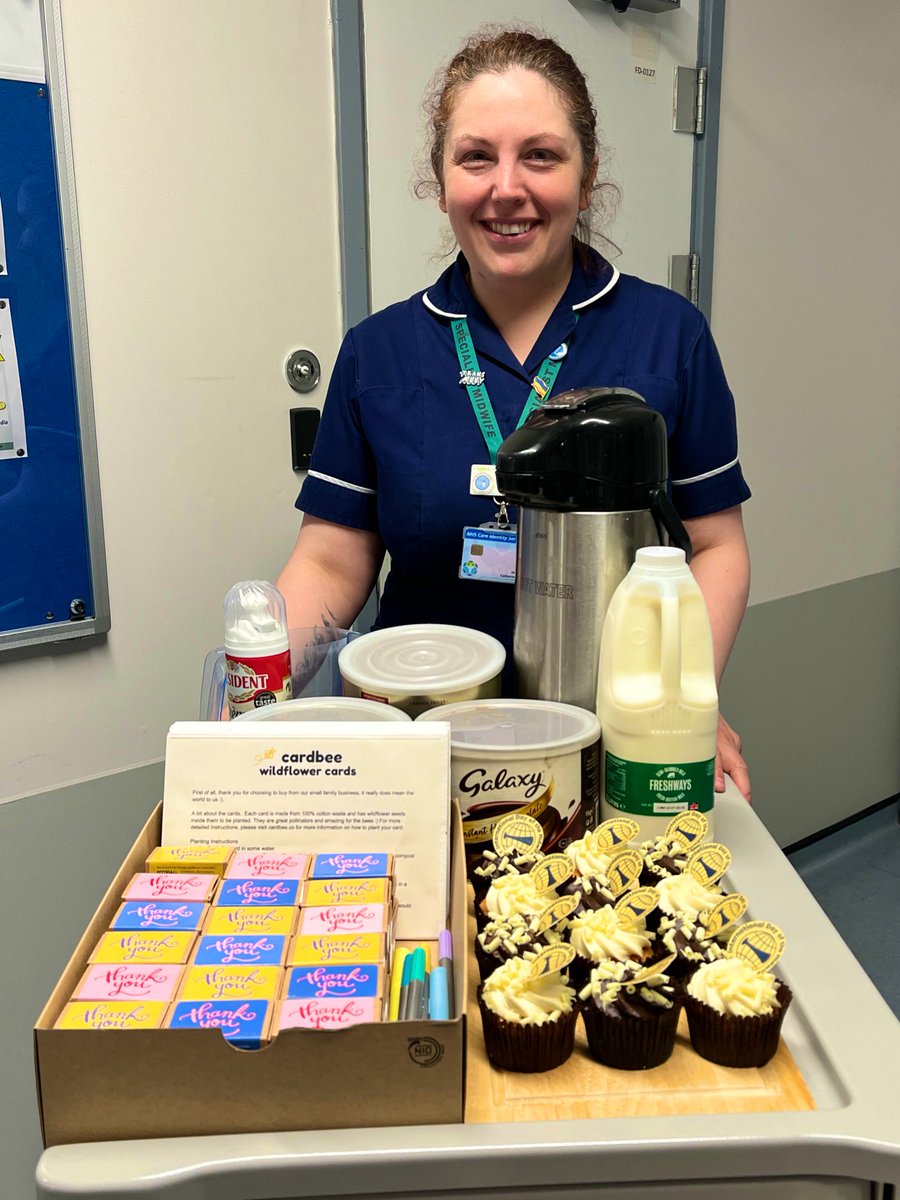 I joined the lovely @kathycroissants our Lead PMA to give out sweet treat, hot drinks & seed packets to #TeamMKUH maternity staff today as part of the #IDM2024 celebrations🧁it was so fun to celebrate the amazing work being done everyday by incredible teams!