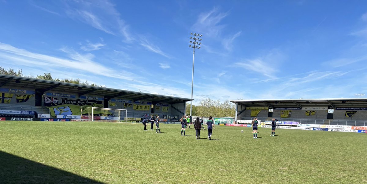 Abbot Beyne girls football team had an amazing oppotunity this week to play at Burton Albion football ground on the main pitch in a friendly against @johnportspencer   A great time was had by all!
@abbotbeyne @OnwardTogether @BAFCEvents