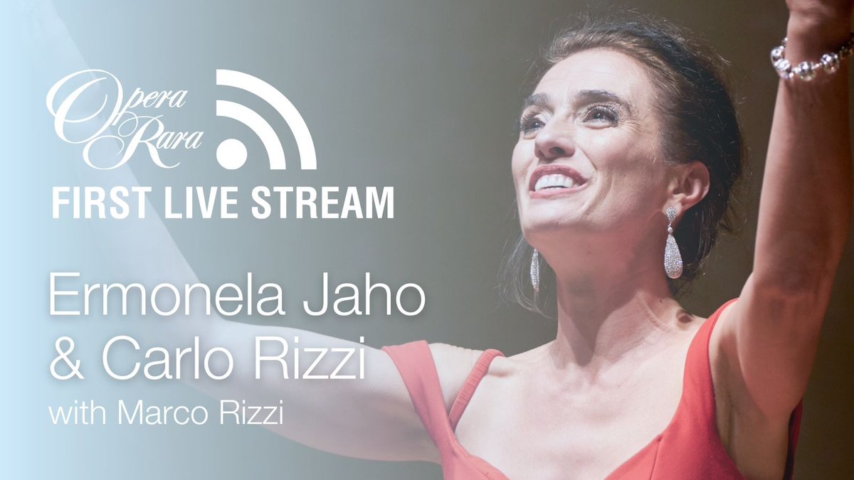 Happy Friday opera lovers! We have some great news for you today - on Thursday 23 May at 1pm BST we present our very first live stream. @ErmonelaJaho and @CarloRizziMusic present rare Donizetti songs as part of our #DonizettiSongProject @wigmore_hall: opera-rara.com/event/live-fro…