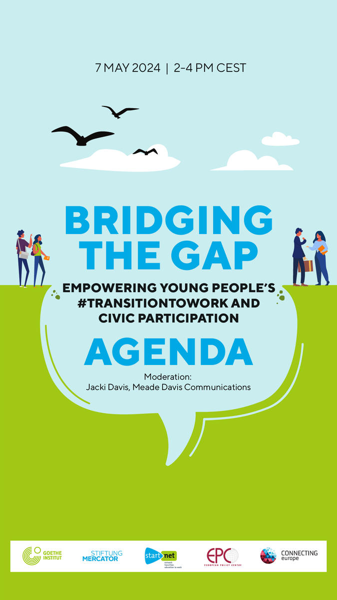 CnctingEurope's tweet photo. HAPPENING SOON I Bridging the Gap: Empowering Young People’s #TransitionToWork & Civic Participation w/@_StartNet
📅07 May, 14:00-16:00
Register here 🔽
https://t.co/AnpnpTuE1S https://t.co/sEzmMPjJxF