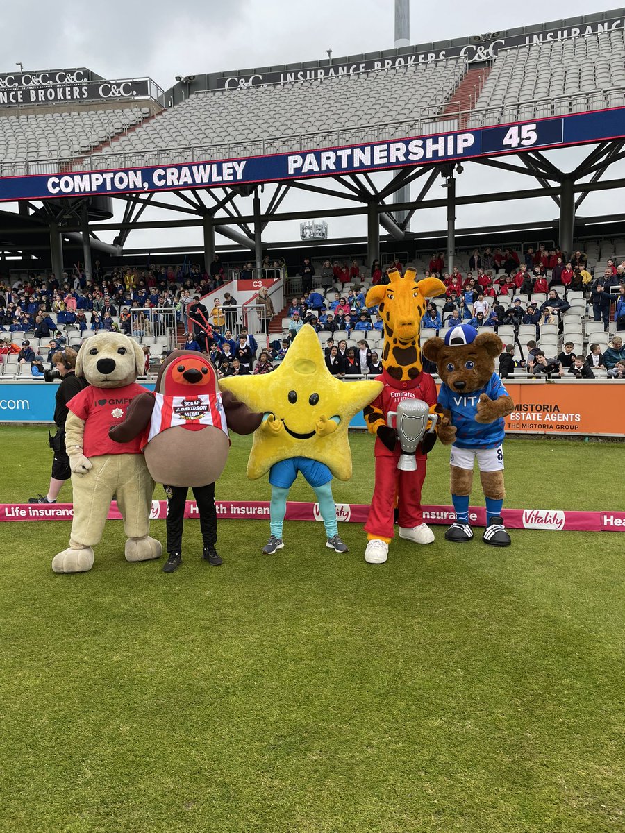 Thanks to all the mascots that took part today… the kids loved cheering you all on! 🙌
