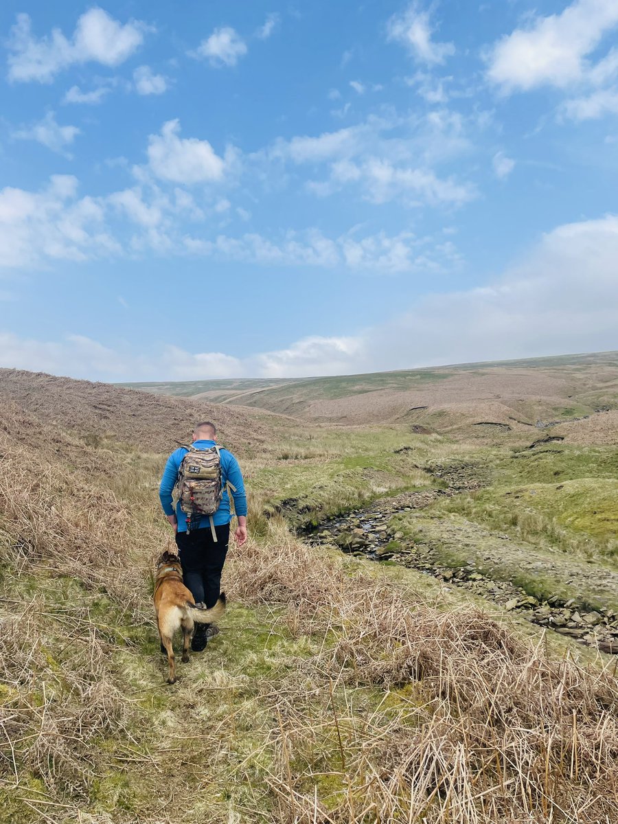 First day in like, too long, hiking in Teesdale with my son today & his faithful companion Zara 🤩❤️ #Family Have a great weekend fellow twitterers 🙌👌