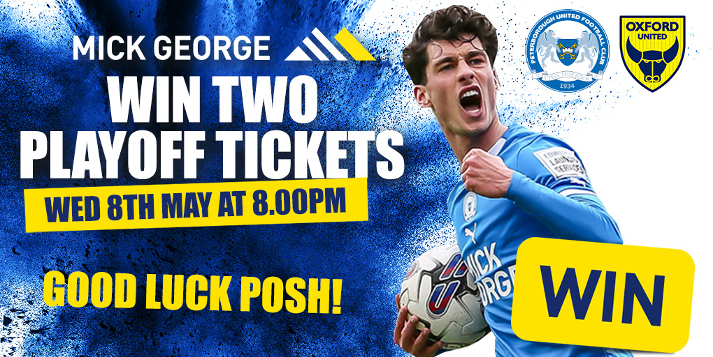 mickgeorgeltd's tweet image. 🎟️WIN Playoff Tickets!!

📢@theposh fans, we're giving you the chance to grab 2 tickets for the big game next Wednesday!

To enter:

✅Like &amp;amp; share this post

☑️Follow us (must be following to win)

Winner announced on Tuesday 7th May