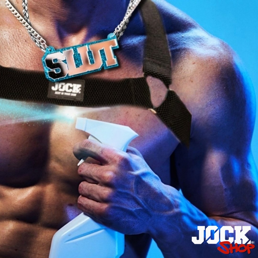 Guaranteed to make you stand out in the crowd. NEW Design -SLUT Stainless Steel & Acrylic JOCK Tribe Chain And Pendant Available now £23.99 jockparty.shop/product/new-de…