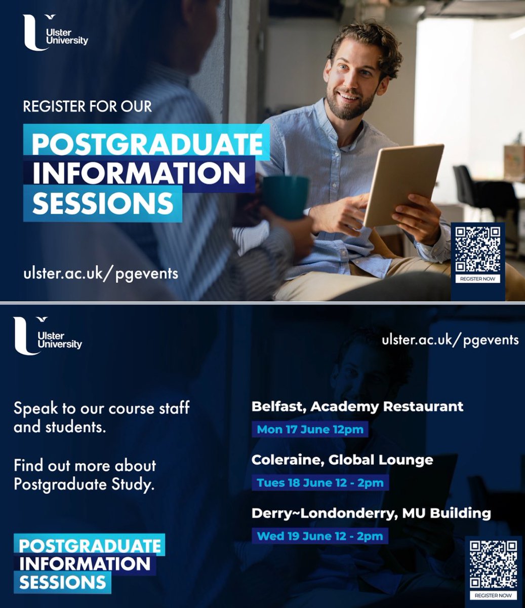 ❗️ UG STUDENTS ❗️ Check out below for Postgraduate Information Sessions 👇👇