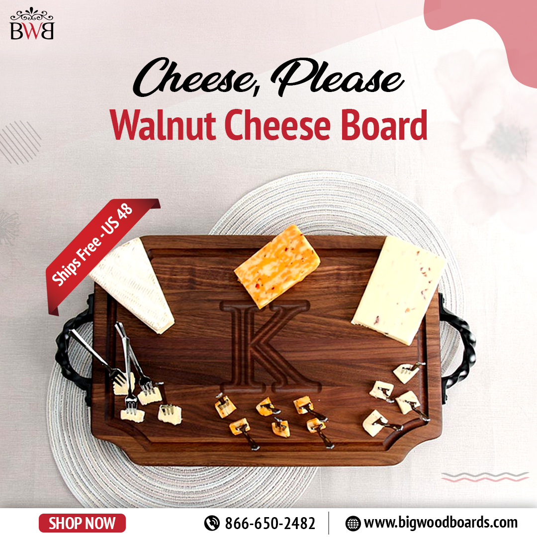 Indulge in the elegance of artisanal cheeses with our Walnut Cheese Board – the ultimate centrepiece for your next gathering!
Buy Now: bigwoodboards.com/cheese-please
#bigwoodboards #CheeseLovers #EntertainingElegance #CheeseBoard #GourmetTreats #EntertainingEssentials #FoodieFinds