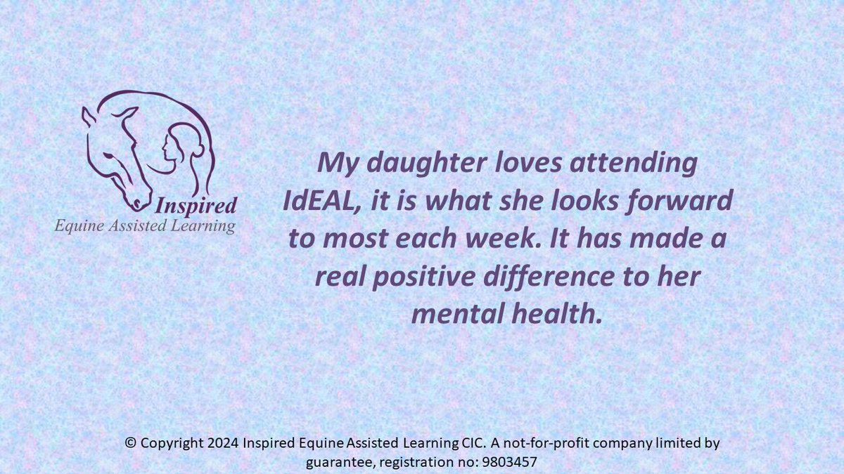Feedback on IdEAL’s project for children with neurodevelopmental differences also highlights improvements to mental health. #equinetherapy #neurodevelopmental #childdevelopment #mentalhealth #lincsconnect