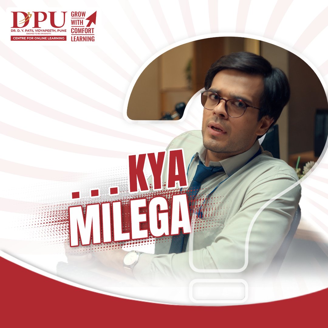 Ready to feel the rush of success, the pride of accomplishment?
Join us on a journey of empowerment and excellence. 
No compromise, just pure ambition! 

Ask 'Kya Milega?'

#DPUOnlineMBA #TransformYourFuture #GrowWithComfortLearning
#StayTuned