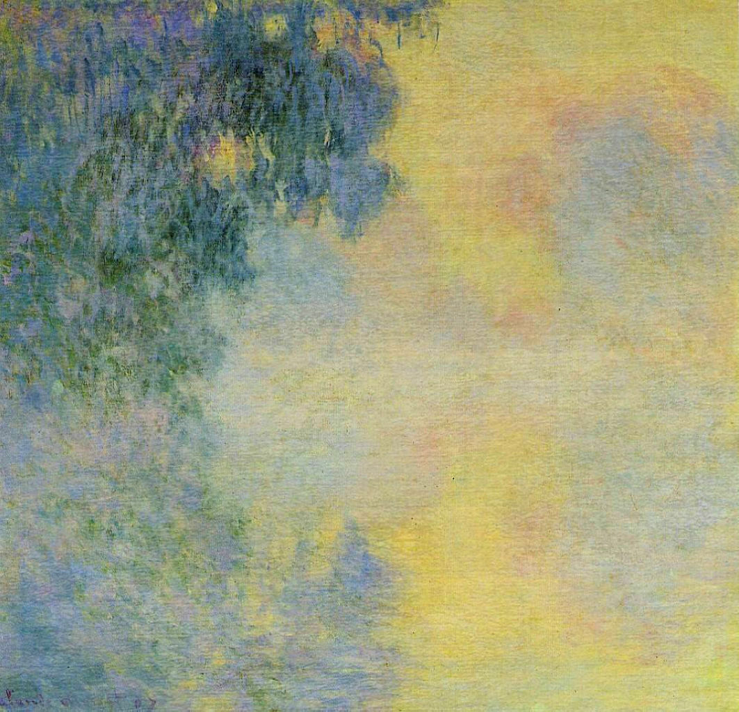 Misty Morning on the Seine, Sunrise 1897 linktr.ee/monet_artbot