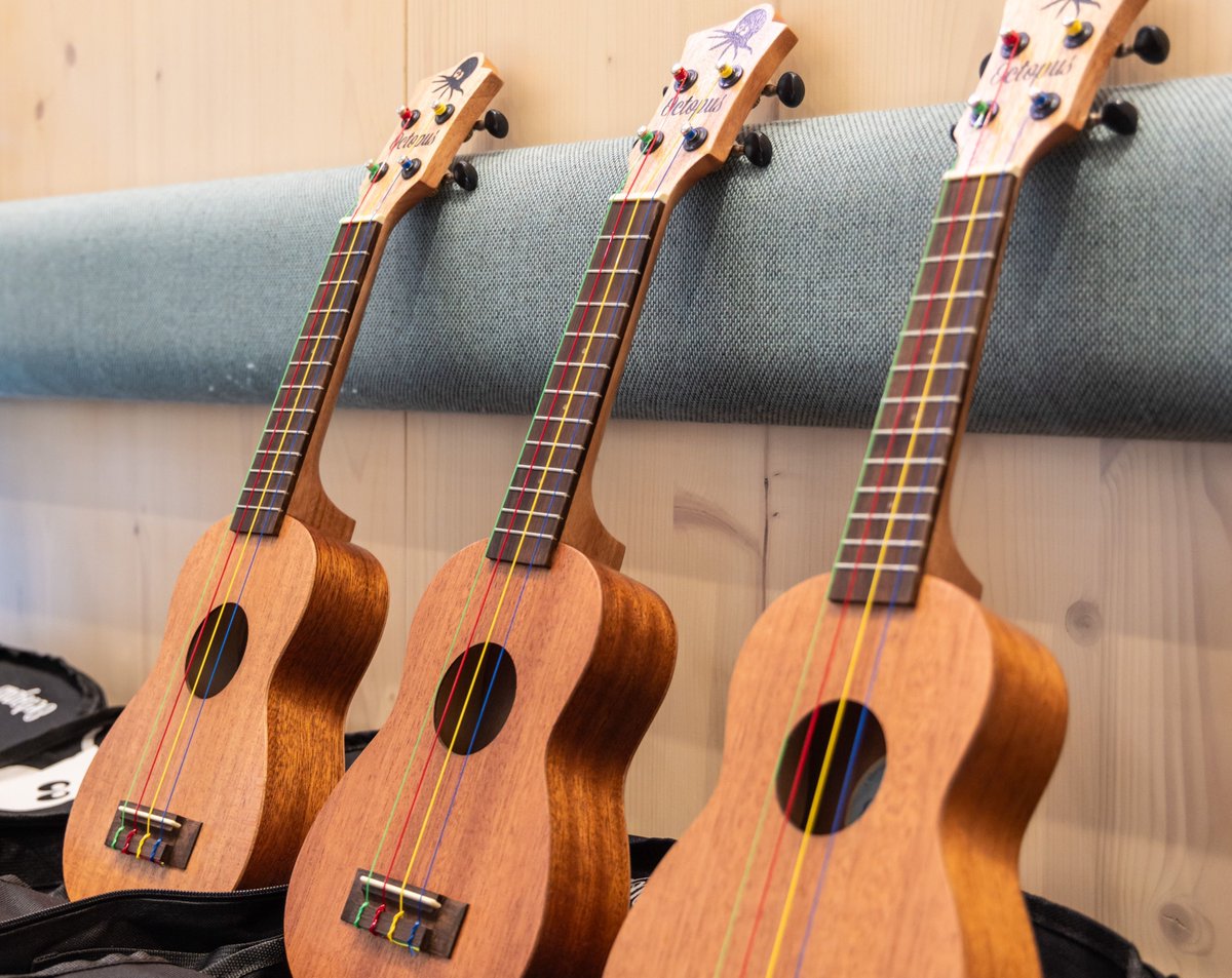 Here's what the latest ukulele workshop at Brent Cross Town looked like! ⁠ Whether you’re a beginner or an experienced player, join this fun workshop with the London Ukulele Project. The next dates are Monday 13th and 20th May. ⁠➡️ l8r.it/eYNB