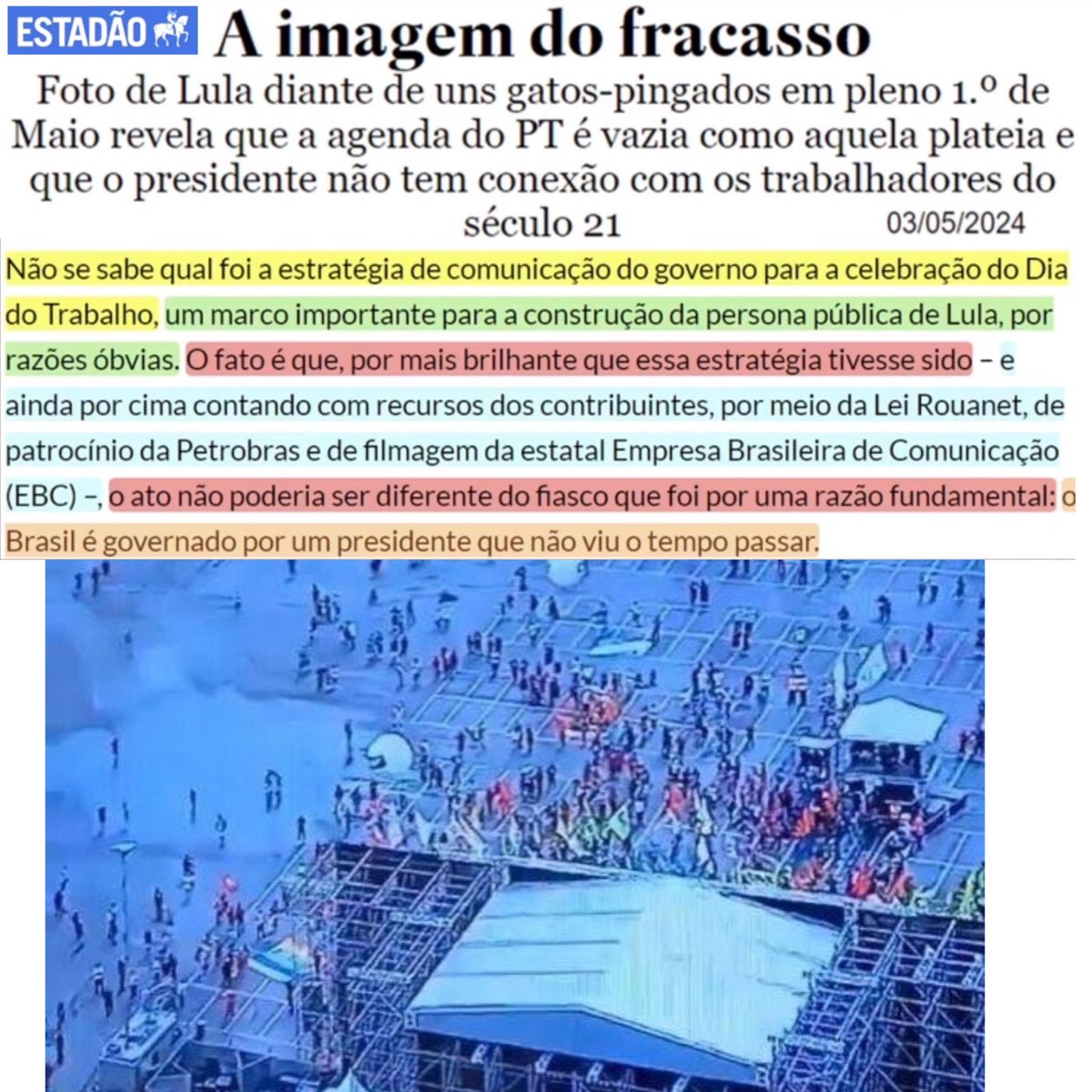 . @jairbolsonaro foi tornado inelegível sob acusação de abuso de poder econômico no 7/SET

Lula pede voto para Boulos fora de período eleitoral (crime) em evento patrocinado por Lei Rouanet, Petrobras e televisionado pela EBC (dinheiro publico)

Justiça: 'Lula, apague o vídeo'🤦‍♂️