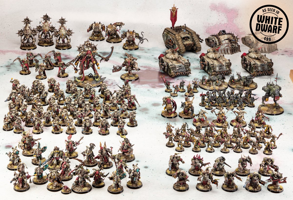 I'm 31 today, and what better time to unveil the colossal Death Guard army I built for A Tale of Four Warlords! It's a privilege to see this collection in the magazine alongside my fellow warlords. Click and zoom there's a tonne of stuff here!