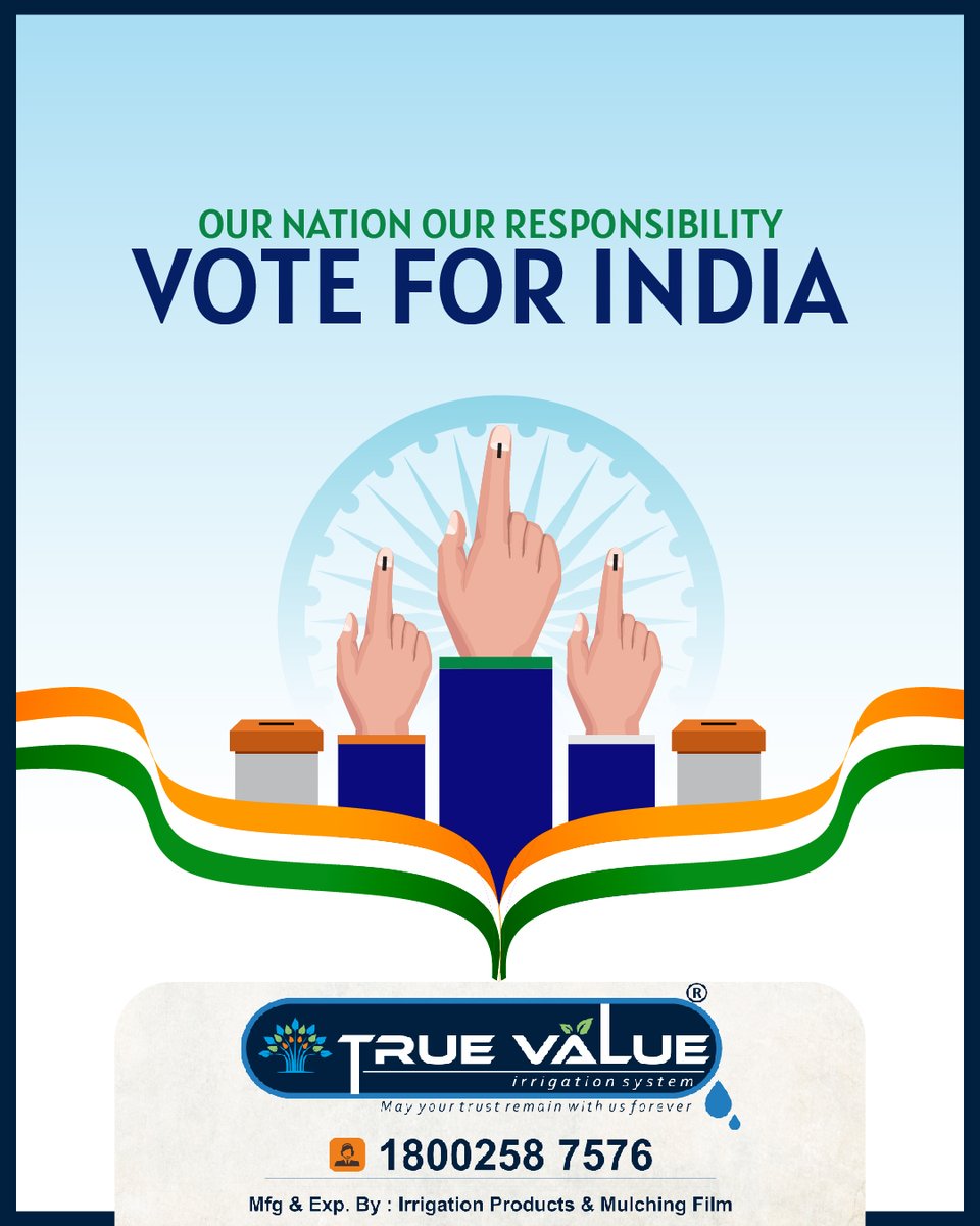 ' OUR NATION OUR RESPONSIBILITY '

#truevelue #VoteForIndia