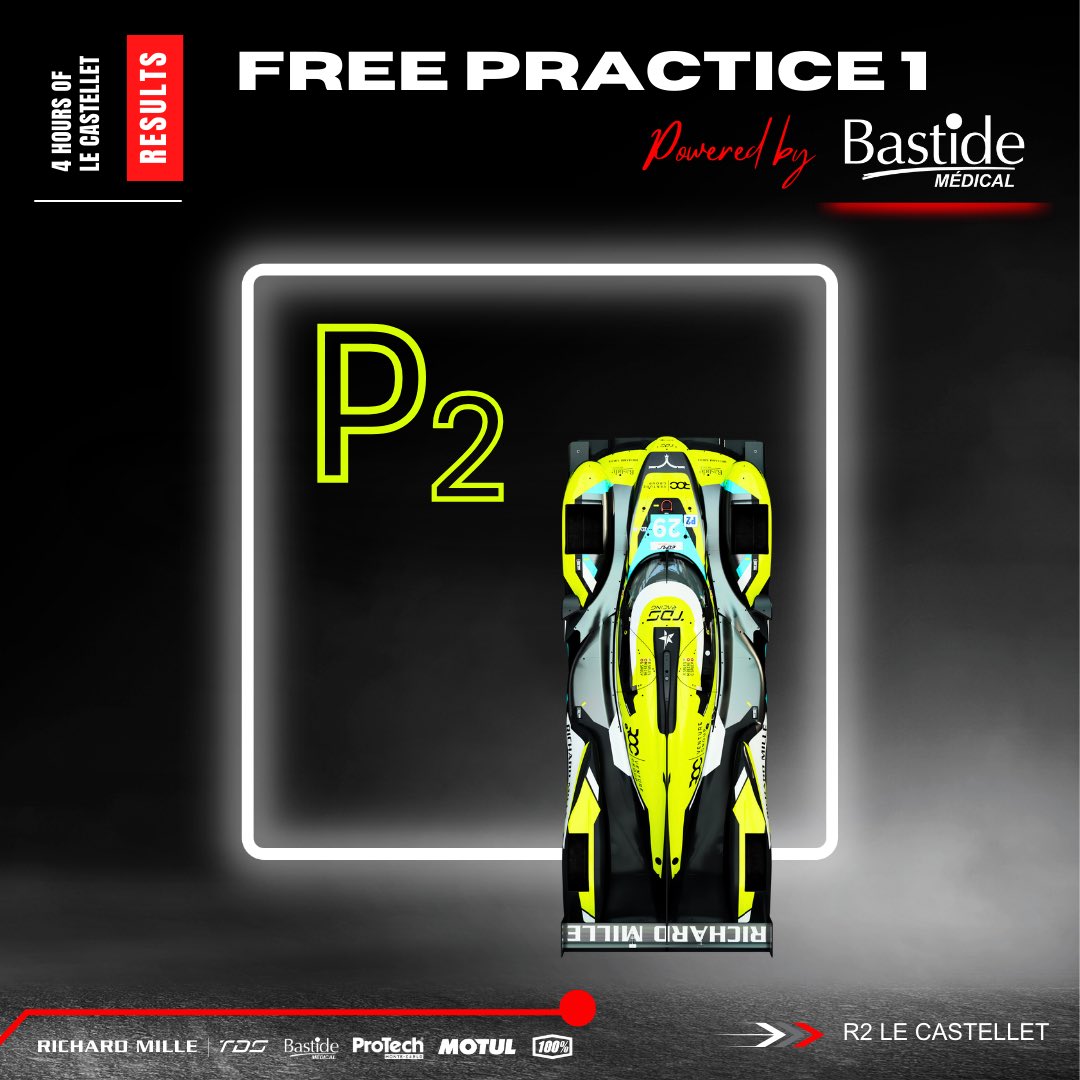 FREE PRACTICE 1 - 🅿️5️⃣ 1.42.223 ⏱️ #tdsracing #lmp2 #4hlecastellet #racing #motorsport #schedule #elms #endurance #oreca07 #round2 #driver #race #horaire #program