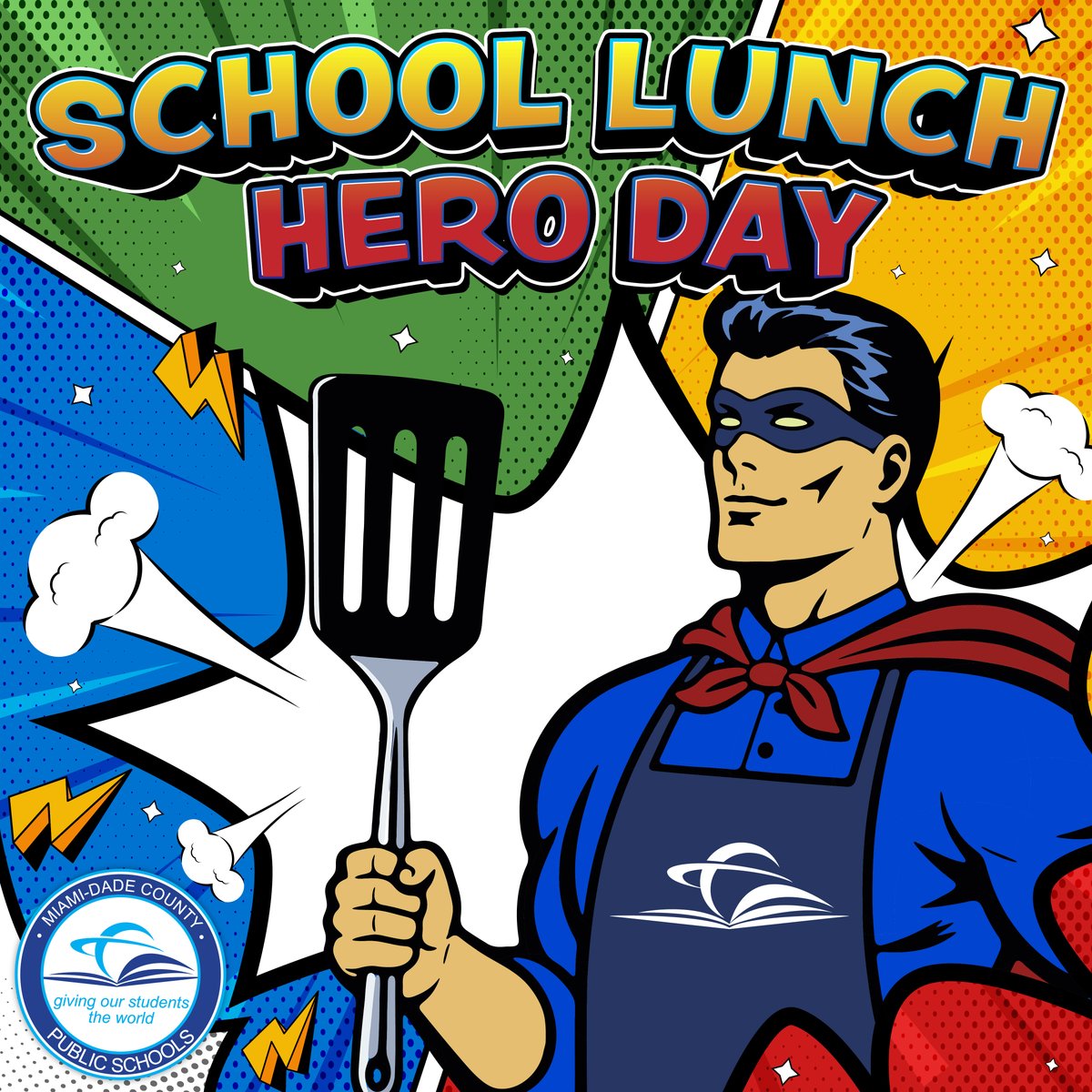 A BIG thank you to our incredible School Lunch Heroes! Today, we celebrate the amazing food service workers who keep our students fueled for success with delicious meals at @MDCPS. #SchoolLunchHeroDay #ThankALunchHero