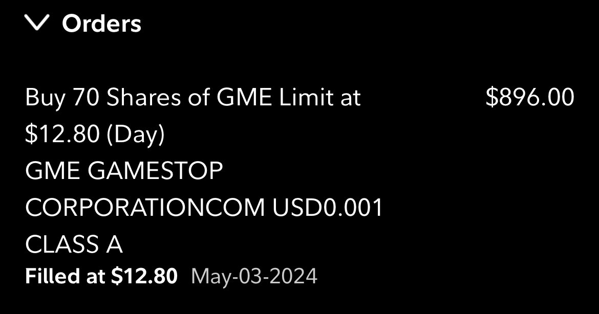 And of course I bought more shares of $GME #GME #GameStop