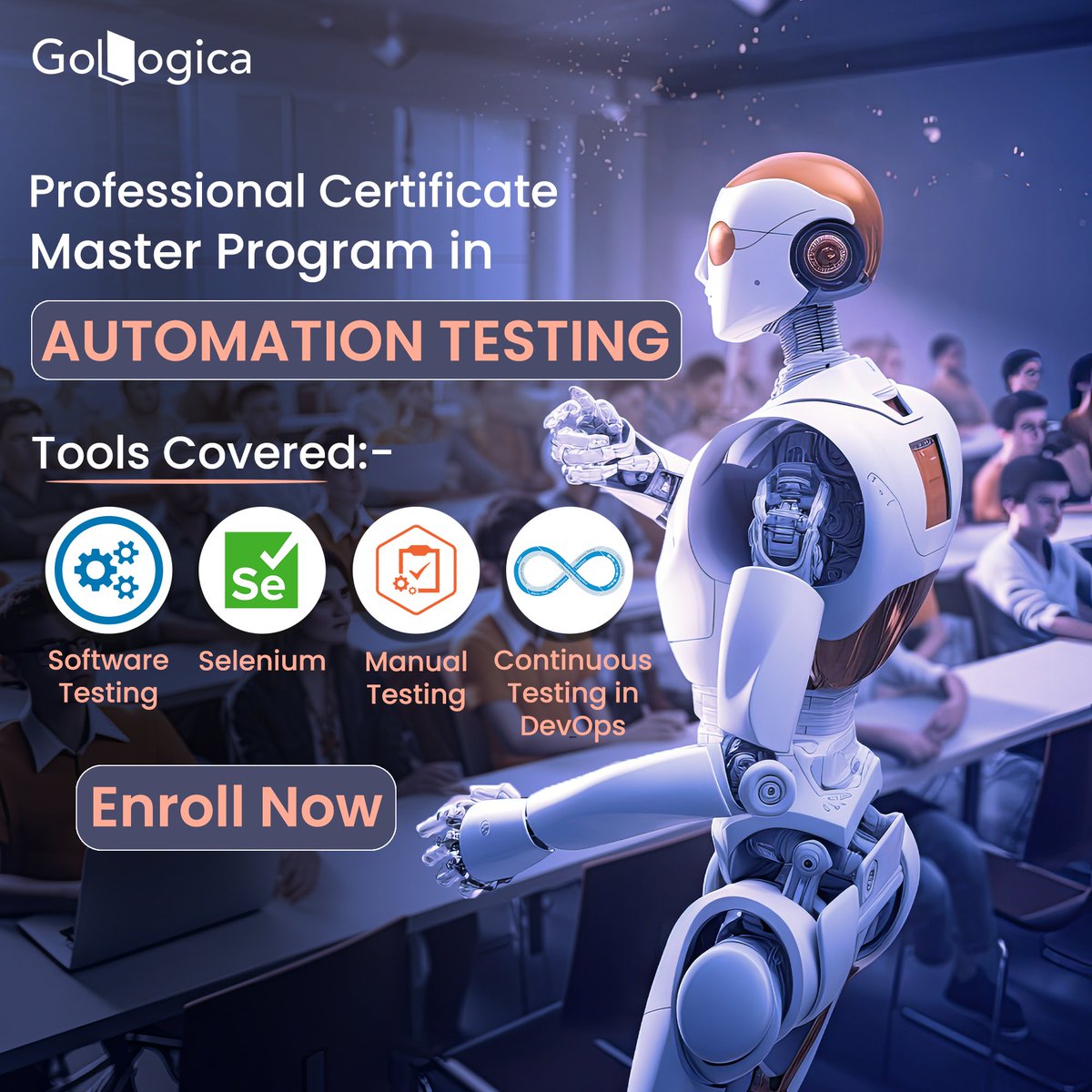 📷 Advance Your Career with GoLogica on Automation Testing Masters Program! 📷
For More Details: gologica.com
#GoLogica #testing #testingengineers #automation #developers #india #jobseekers #careergrowth #usa #Students