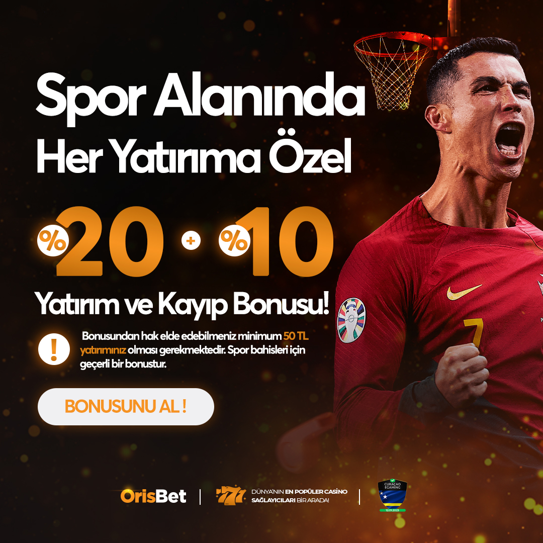 🔥SPOR SEVERLERE ÖZEL🔥 %20 YATIRIM➕%10 KAYIP BONUSU ⚡️ Orisbet'te Kazanın ya da Kaybedin, Her Yatırımınız Kazanca Dönüşsün! 📣 Tek Seferde 2.000₺'ye Kadar Avantajınız Olsun! 🤑Orijinal Lisans Güvencesi İle 3.000.000₺ Çekim Limiti! 🔗 Giriş:cutt.ly/orisssgiriss