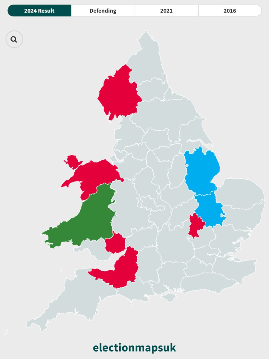 Dyfed-Powys PCC Election Result: 🌼 PLC: 40.9% (+7.3) 🌳 CON: 25.0% (-9.0) 🌹 LAB: 24.0% (+0.3) 🔶 LDM: 10.1% (+1.4) Plaid Cymru HOLD. Changes w/ 2021. electionmaps.uk/le2024