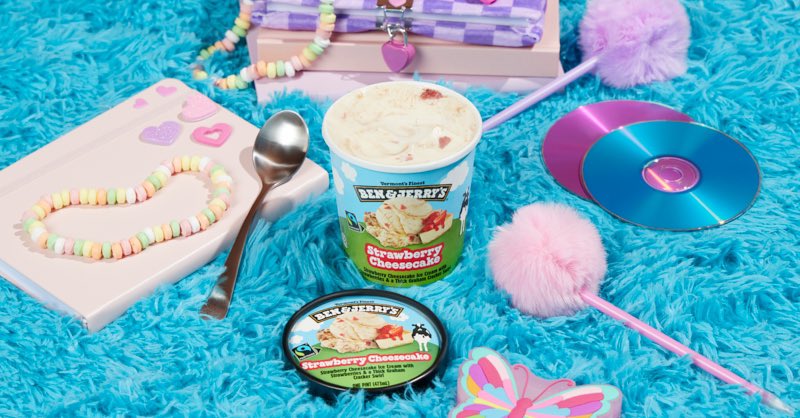 POV: You're a Y2K baby with a sweet tooth. 🍓 Order Strawberry Cheesecake for delivery now: benjerrys.co/3plbwvh