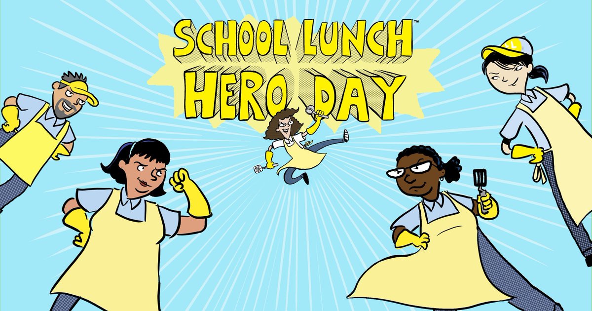 'Today, let's celebrate the unsung heroes who nourish young minds and bodies every day! Happy #SchoolLunchHeroDay 🍎🥪 Let's show some appreciation for those who make lunchtime awesome!' @feliciahayes03 @CyfairISD @PowerupSuzy