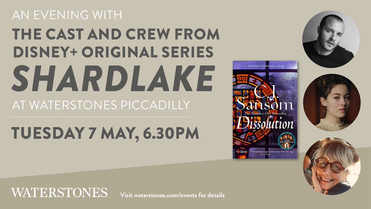 We are thrilled to be joined by the cast and crew of Disney+ Original series “Shardlake”, Arthur Hughes, Ruby Ashbourne Serkis and Stevie Lee, for an in-conversation event celebrating the new eerie show based on the works of C. J. Sansom. Tickets➡️ bit.ly/4drB52c