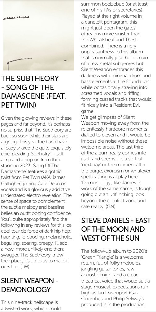 Thanks to <a href="/omsmagazine/">OMS magazine</a> for this review of "Demonology"