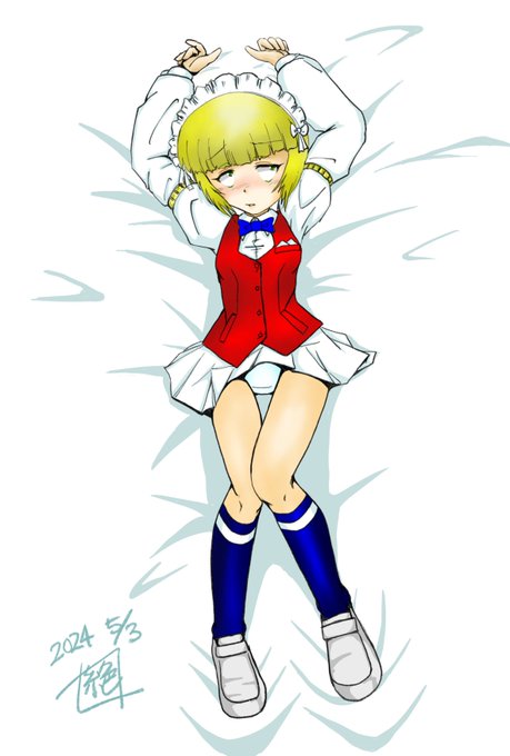 抱き枕カバーがですよ…
やっぱ欲しい訳ですよ
こんな感じでですね…
こんな感じで作りません?
公式様ー
作りましょうよー‼︎
作ってクーダサイヨー
オナシャスーーーゥ‼︎
パンツの色違いで2つ描いてみた
作ってぇーーー‼︎ 