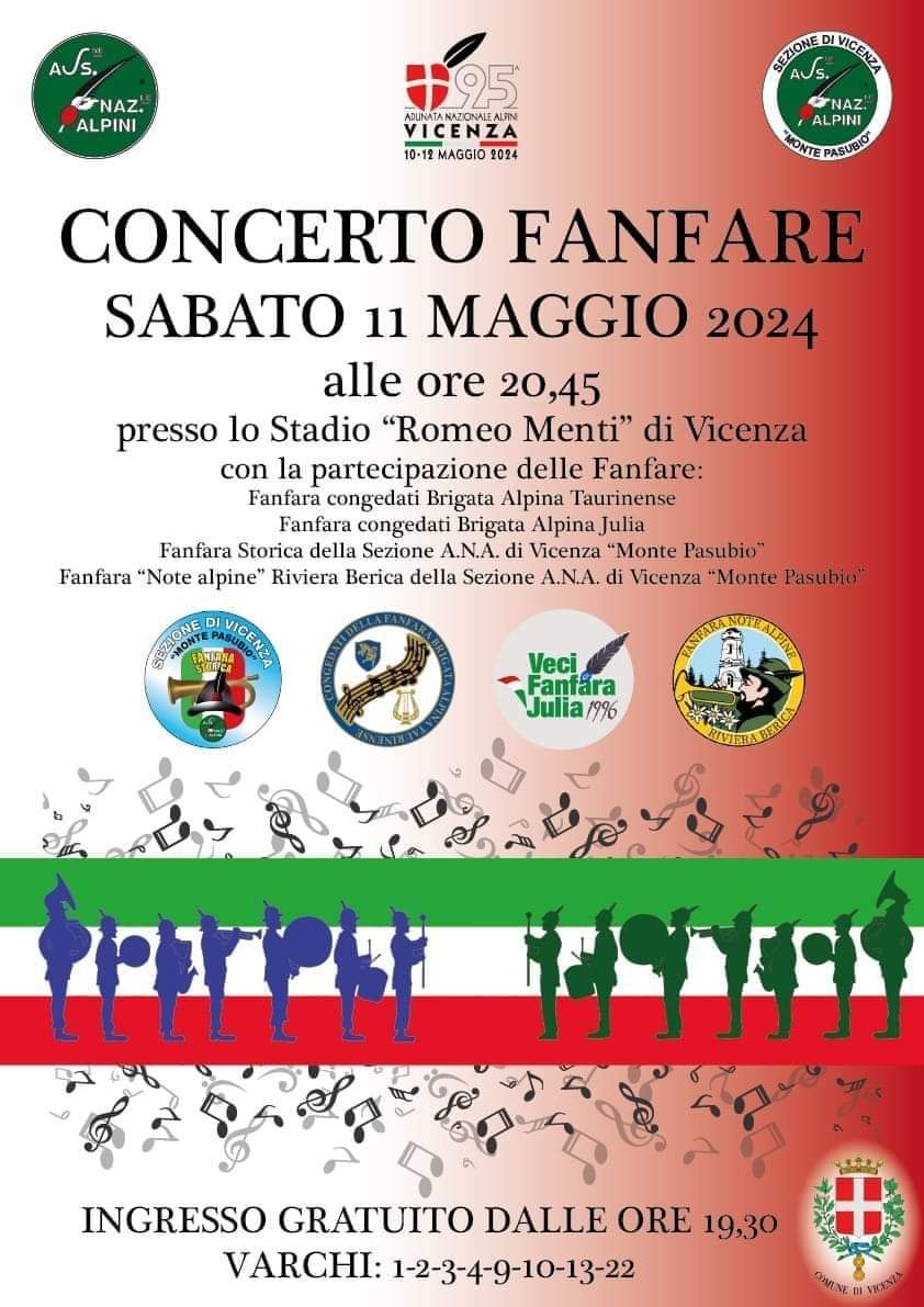 Cori e fanfare: l’Adunata in musica. Tanta musica - 95ª Adunata Nazionale Alpini 2024 Vicenza 🔗adunatalpini.it/news/cori-e-fa… #adunatalpini2024 #alpini #associazionenazionalealpini #vicenza #cori #fanfare