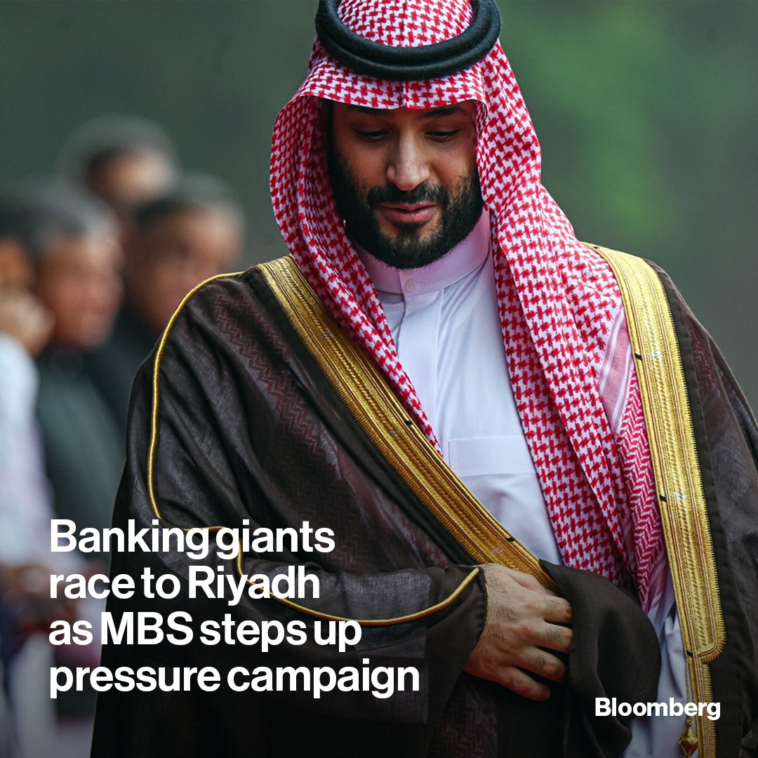 Saudi Crown Prince Mohammed Bin Salman's carrot-and-stick approach to lure global banking giants is starting to pay off trib.al/UZKb422