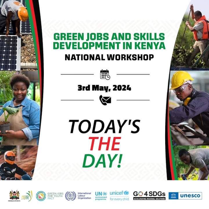 🚨Exciting news🚨 #UNESCO has joined forces as one of the partners for the National Green Jobs and Skills Development Workshop in Kenya. Together, we're empowering youth and fostering sustainability. Let's create a brighter, greener future! #UNESCO #GreenJobs.