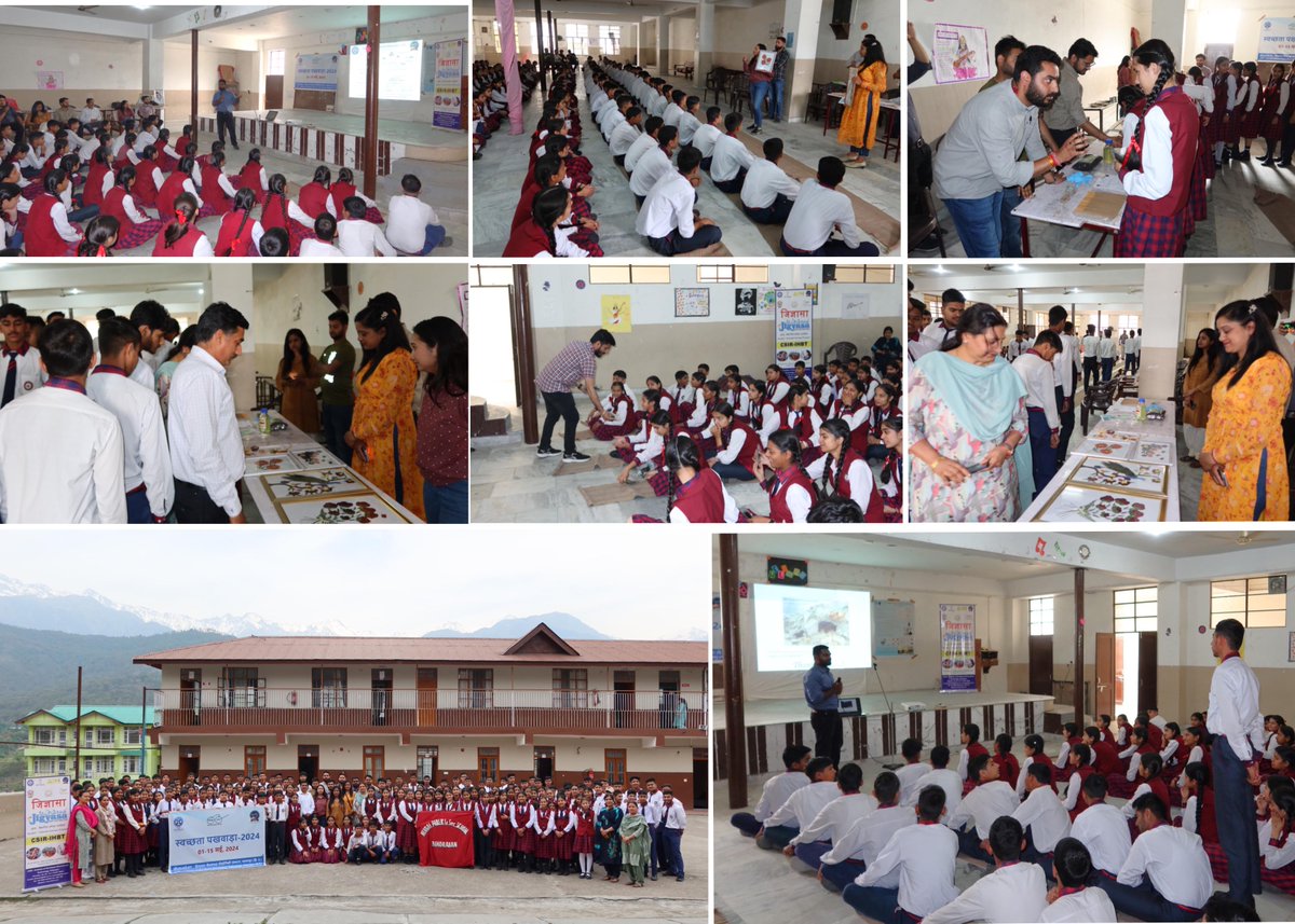1/2 A mass awareness program as a part of the ongoing “Swachhta Pakhwada 2024” was held at Neugal Public Sr. Sec. School, Bindraban (Palampur, Dist. Kangra, H.P.) on May 3, 2024, engaging 200 students and 20 teachers.