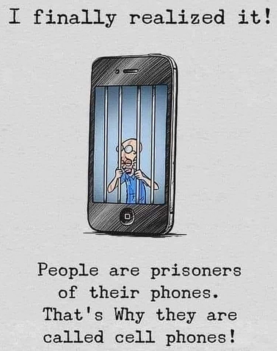 Where is the lie fellow 'inmates'? Digital media addiction is real across all ages. #DigitalCitizenship #SafeScreensSafeKids