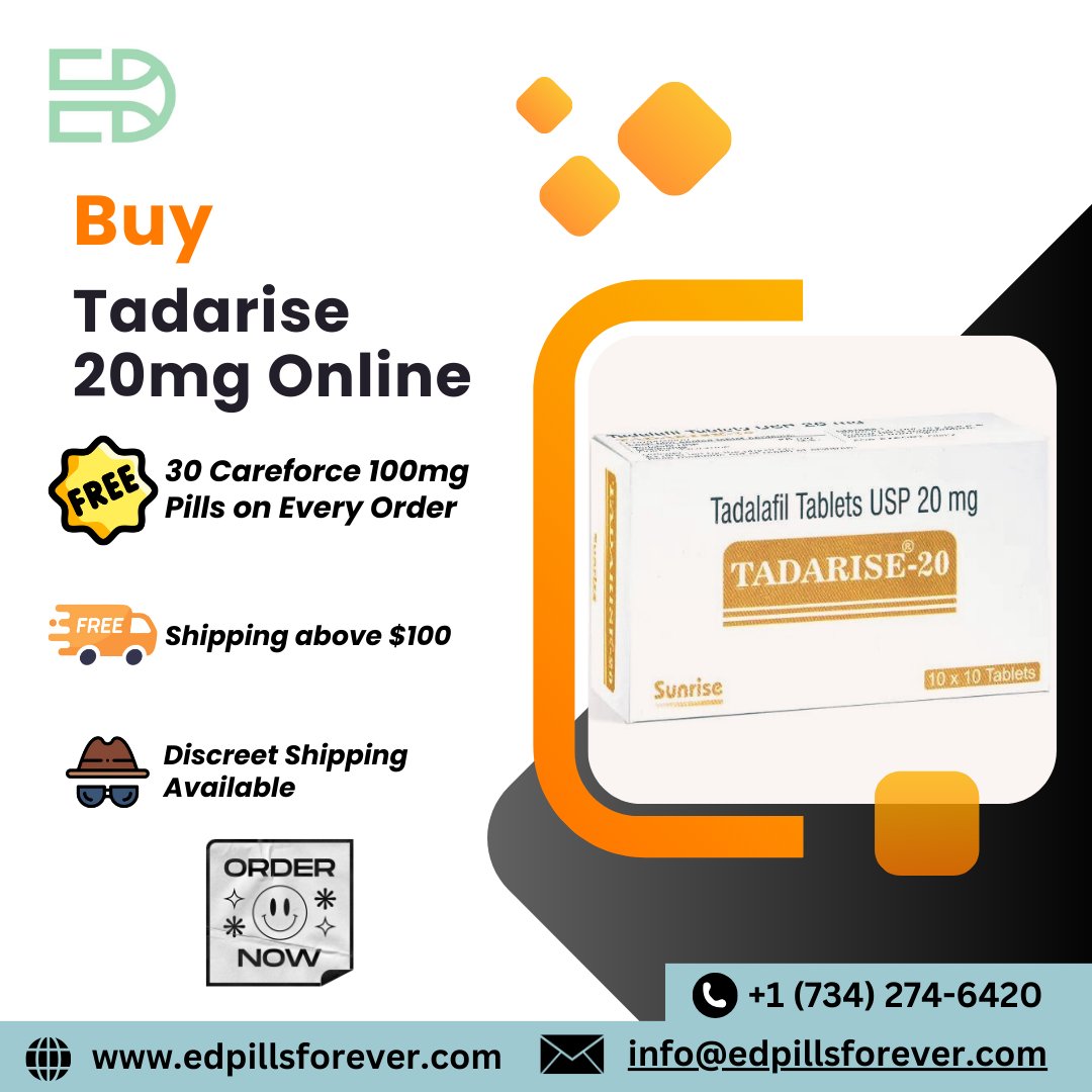 Tadarise 20mg is primarily used to treat erectile dysfunction in men. It contains the active chemical tadalafil, which improves blood flow to the penis, making it easier to get and maintain erections while sexually active.

#erectiledysfunction #erectiledysfunctiontreatment