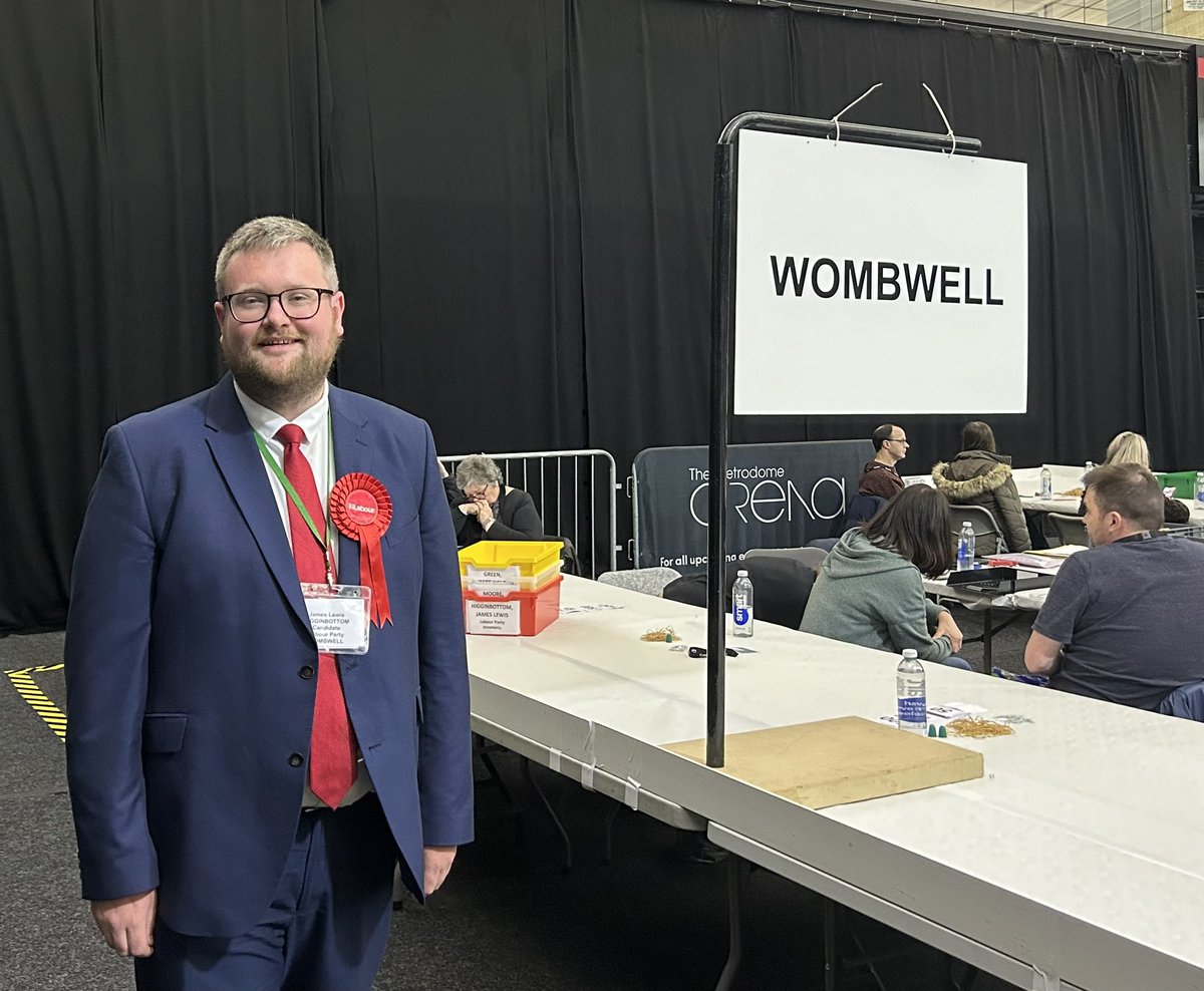 Honoured to be re-elected as the Labour councillor for Wombwell. Hugely grateful to all who put their faith in me to continue to serve the amazing community in Wombwell for another term. ❤️🌹