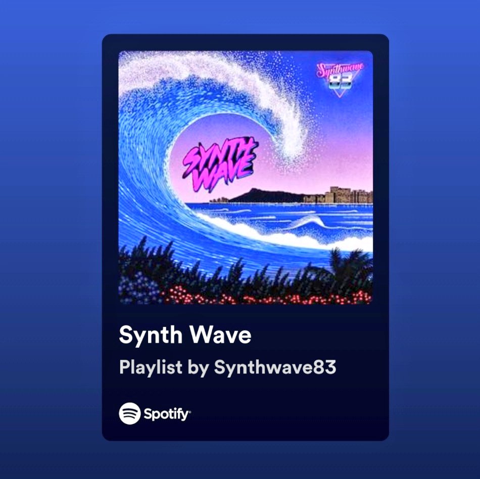 My SYNTH WAVE PLAYLIST is now live on #Spotify With the freshest of songs! 😎 Don't forget, if you hear a track you like, why not head to #Bandcamp and buy it. As it's #bandcampfriday today.🩵 Link in my bio always for playlist ▶️ Enjoy. 🎶 open.spotify.com/playlist/2fCFA…